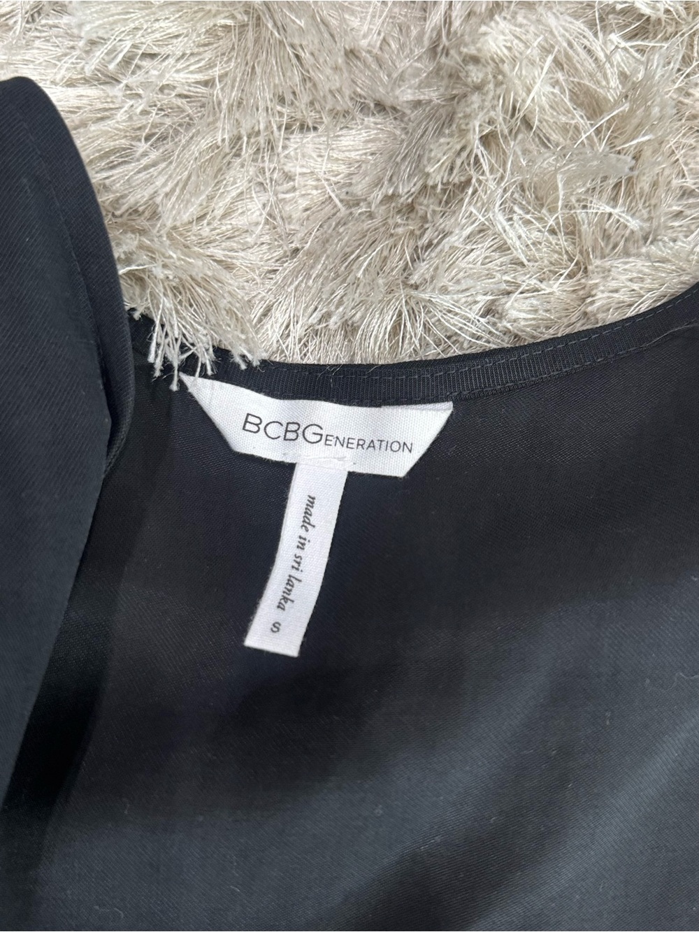 BCBGeneration Black Scoop Neck Dress
